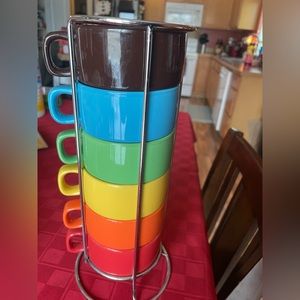 Stackable coffee cups